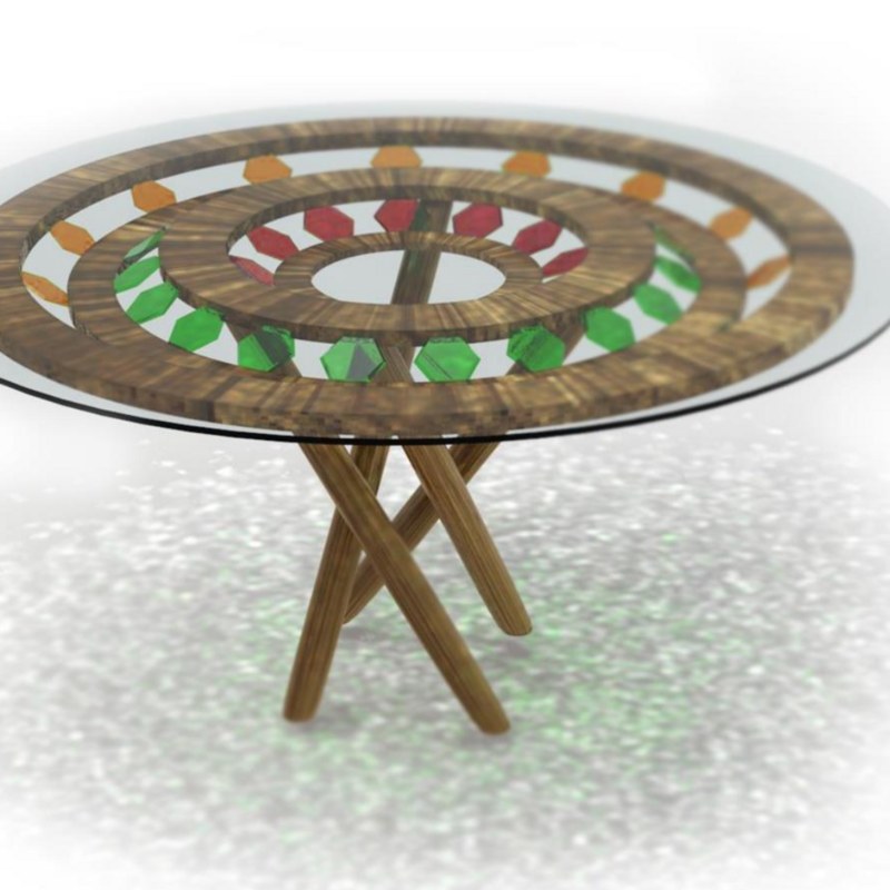 Dinning Table inspired by Iranian Masque "Nasir Ol Molk"